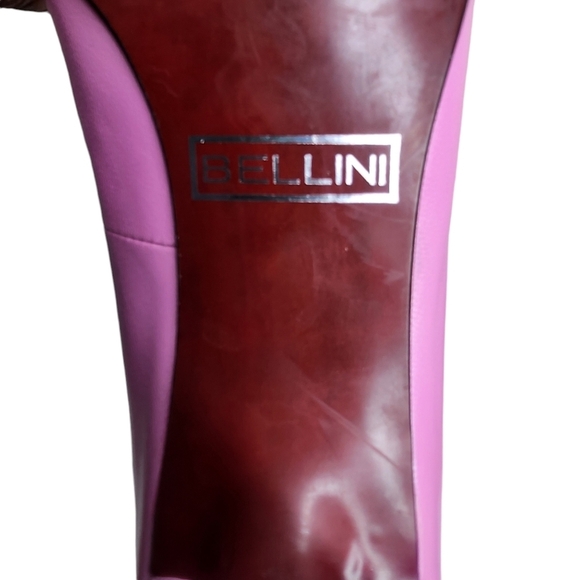 Vintage Bellini Rosa women's bubble gum pink leather pointed toe retro pump 9.5M - Picture 9 of 9